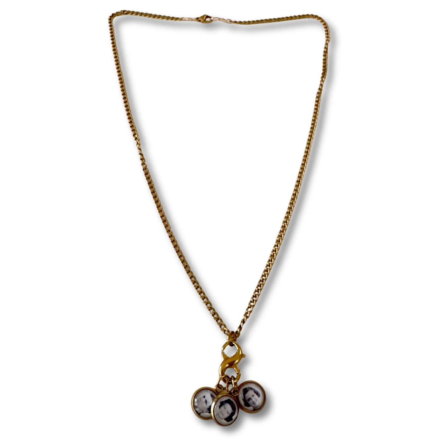 Necklace Photo Charm Gold PVD - Infinity