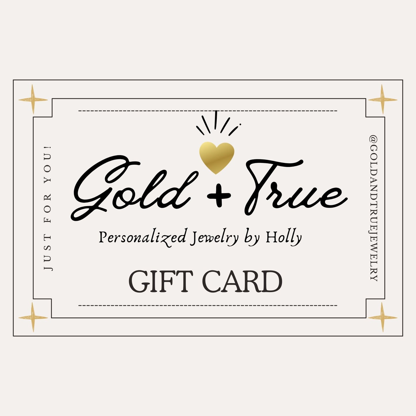 E-GIFT CARD from Gold & True Jewelry
