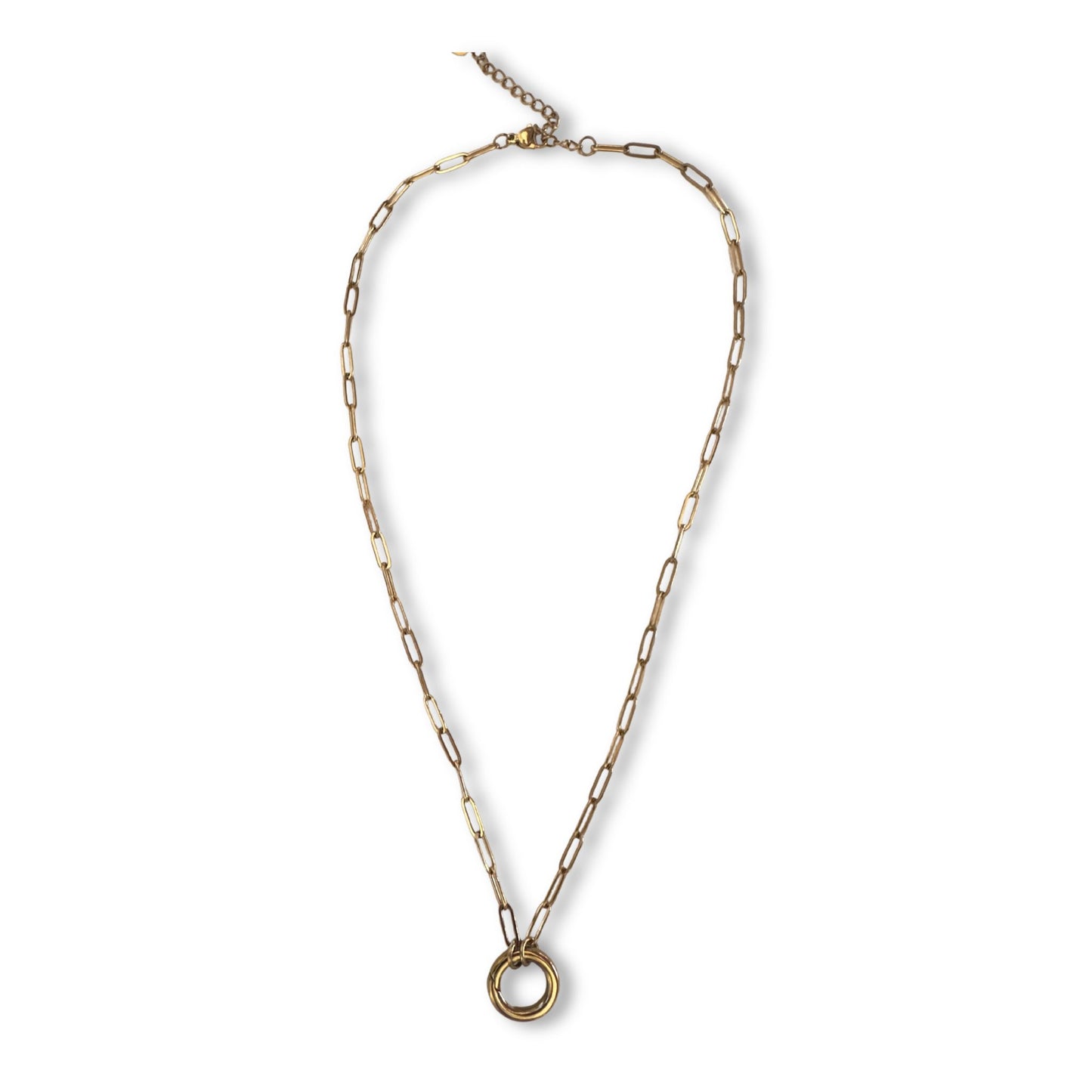 Collected Charms Paper Clip Chain Necklace