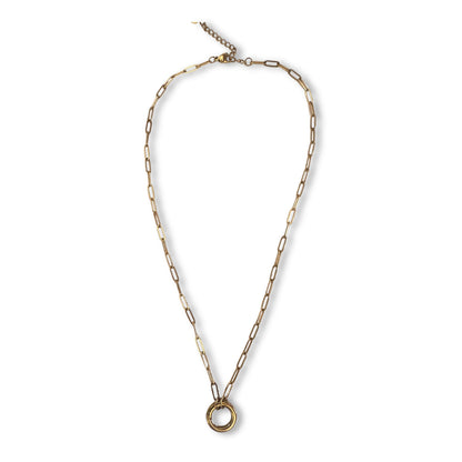Collected Charms Paper Clip Chain Necklace