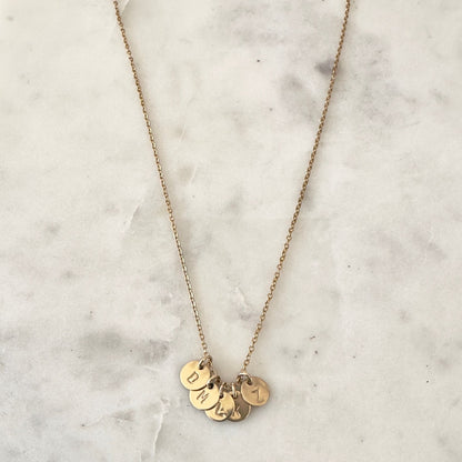 Dainty Gold Stamped Necklace - Everyday Minimalist