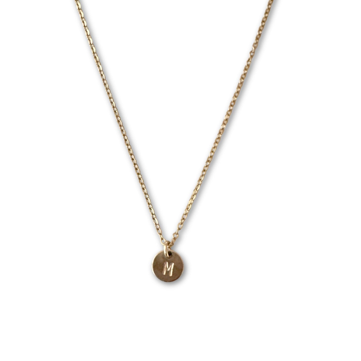 Dainty Gold Stamped Necklace - Everyday Minimalist