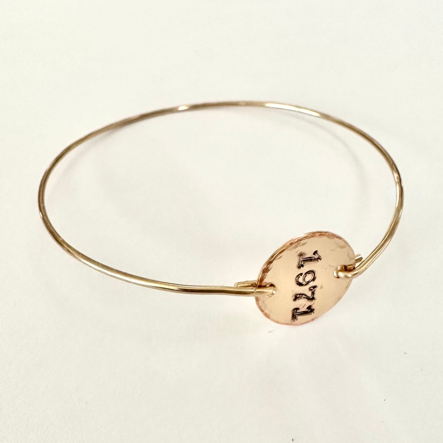 Bangle Bracelet Date Stamped