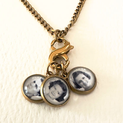Necklace Photo Charm Gold PVD - Infinity