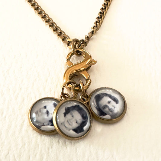 Necklace Photo Charm Gold PVD - Infinity