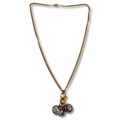 Necklace Photo Charm Gold PVD - Infinity
